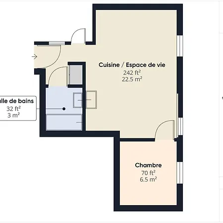 Apartamento 2 Pieces Ski-in/ski-out - Parking - 4 Pers. Montvalezan